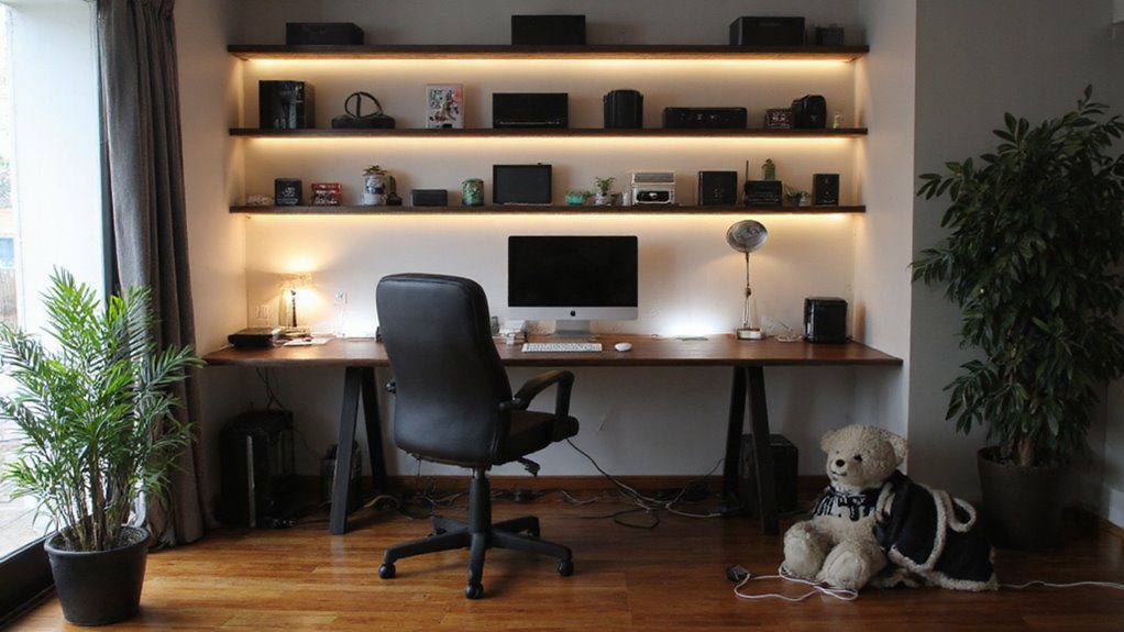 organized tech nook design