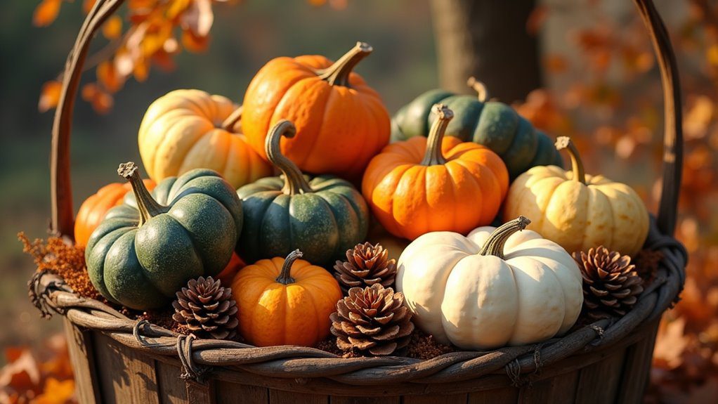 rustic autumn decor centerpiece