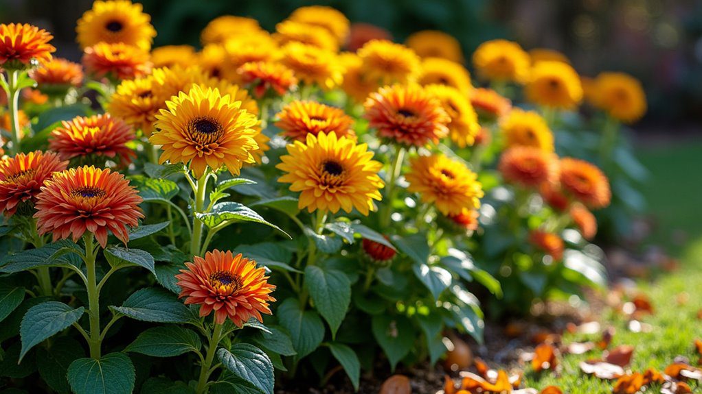 sedum enhances autumn gardens