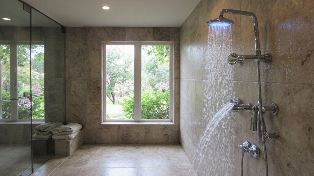 spa like dual shower experience