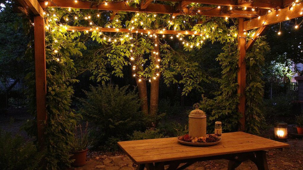 string lights enhance ambiance