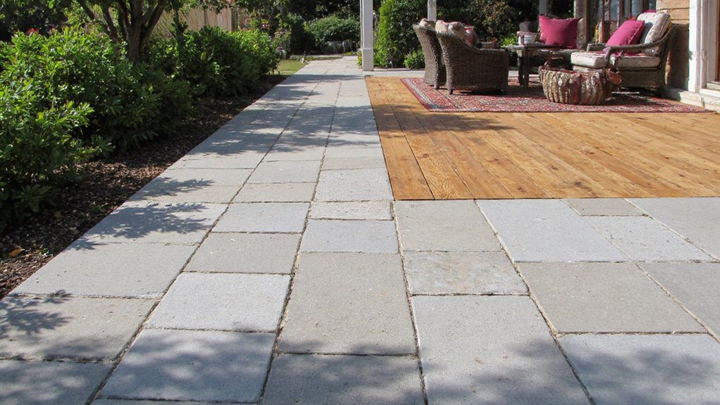 stylish mixed material flooring