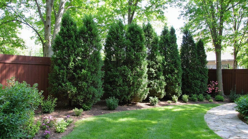 stylish privacy with greenery