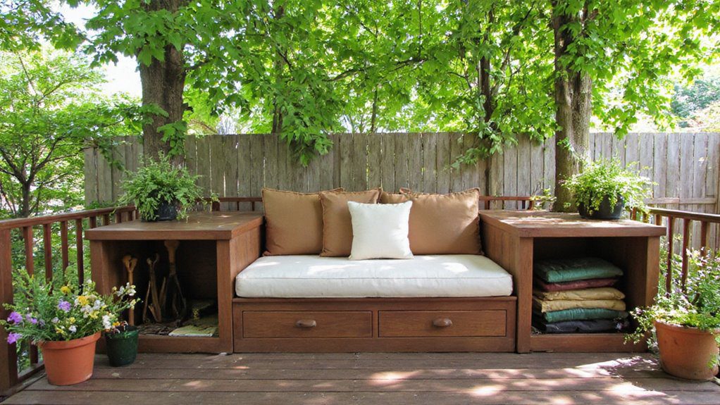 stylish storage bench design