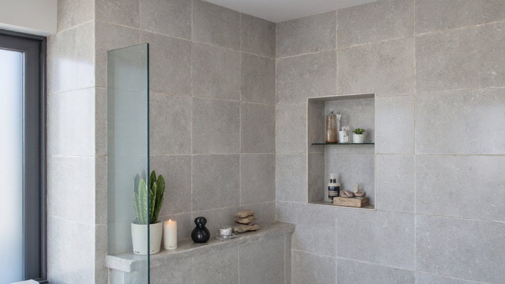 stylish storage for showers