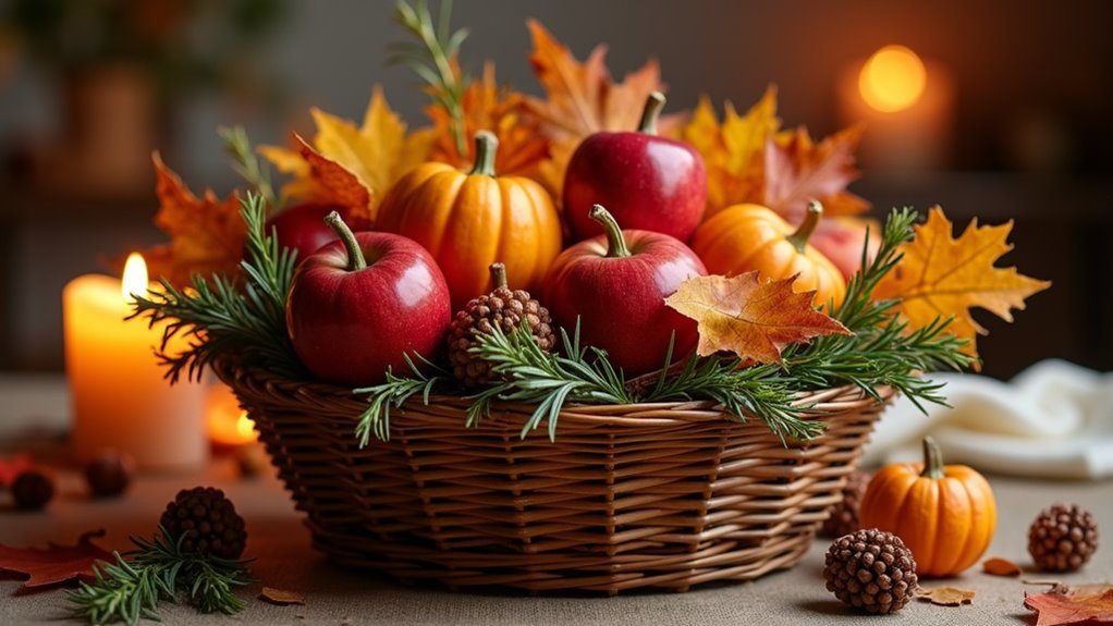 thanksgiving centerpiece with warmth
