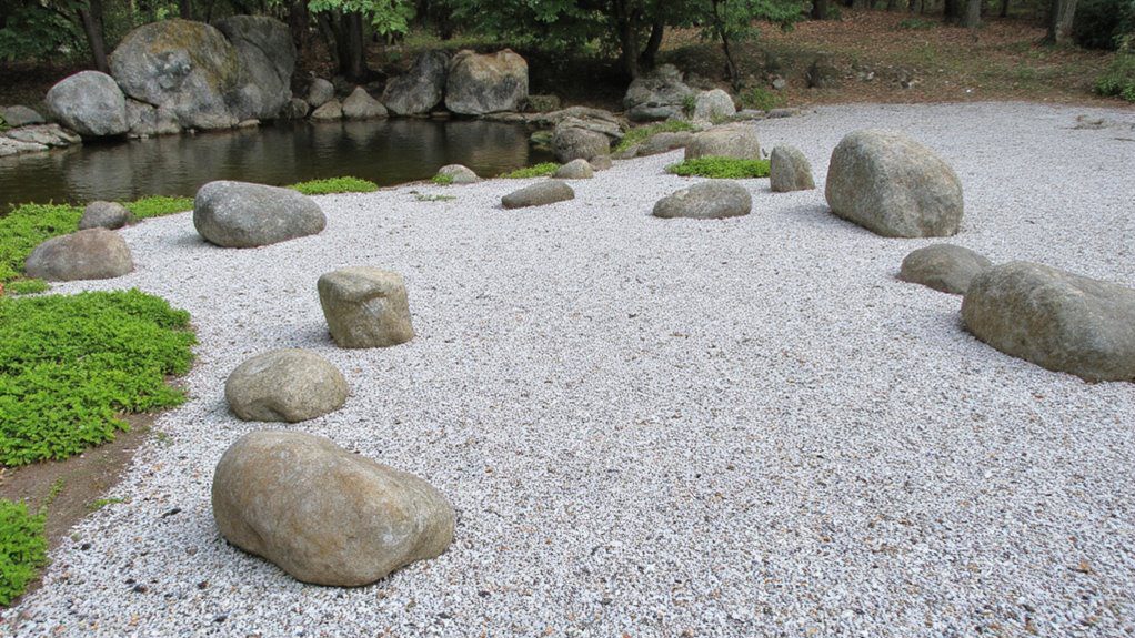 tranquil minimalist landscape design