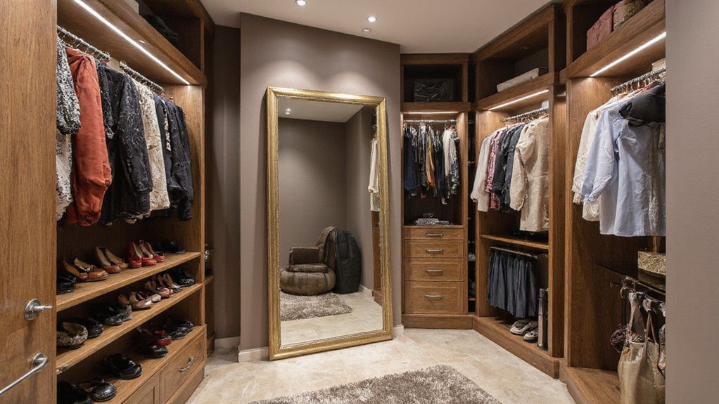 upgrade closet with mirror