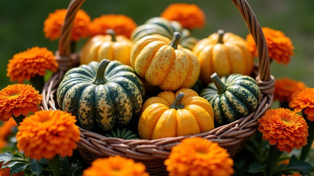 vibrant autumn centerpiece combination