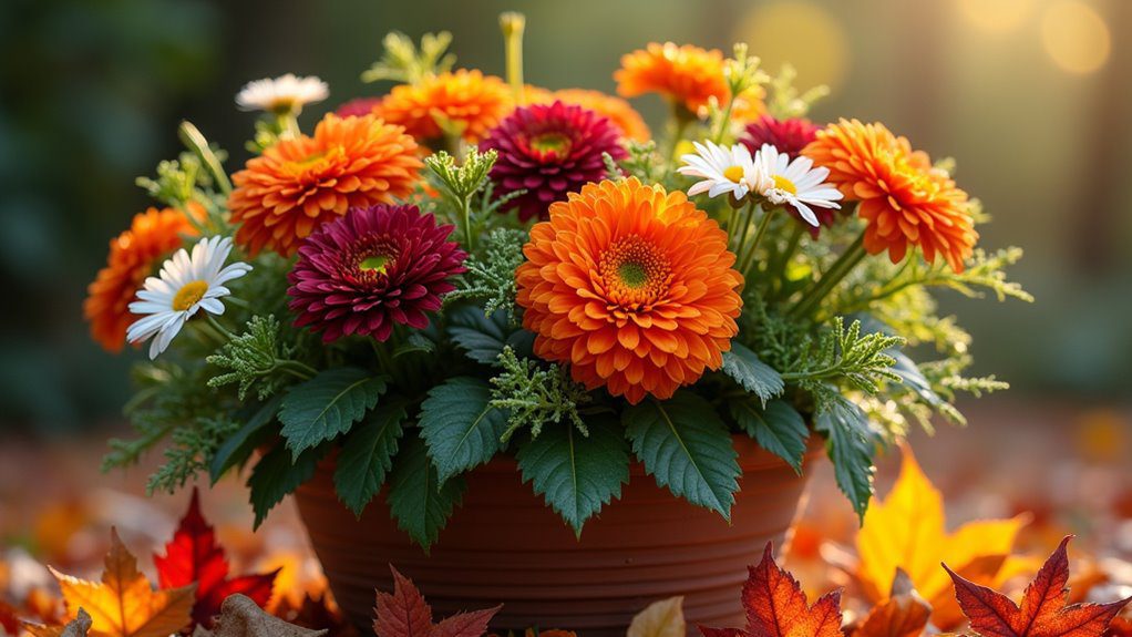 vibrant autumn foliage displays