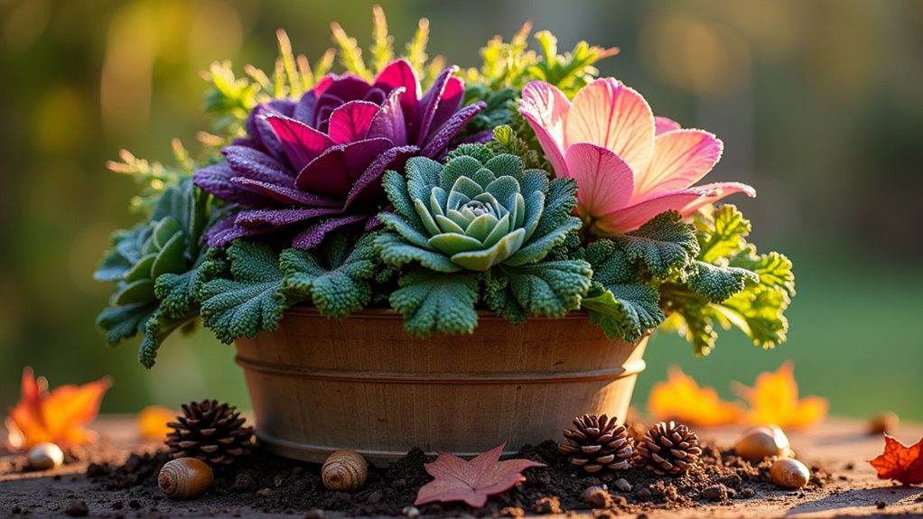 vibrant autumn plant arrangements