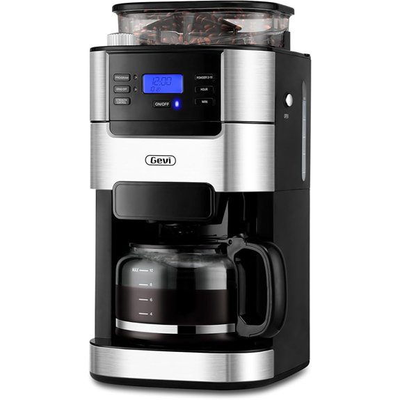 Gevi 10-Cup Drip Coffee Maker with Grinder