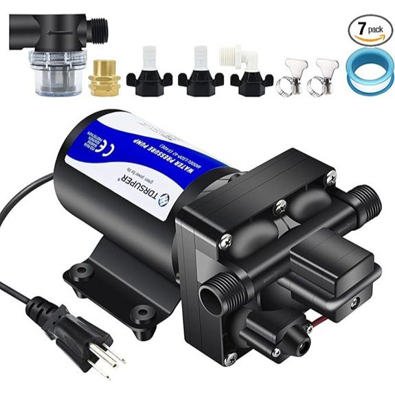 Tdrsuper 110V Water Pressure Booster Diaphragm Pump
