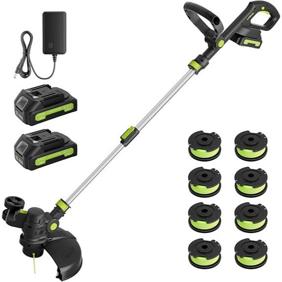 20V Cordless 3-in-1 String Trimmer with Batteries