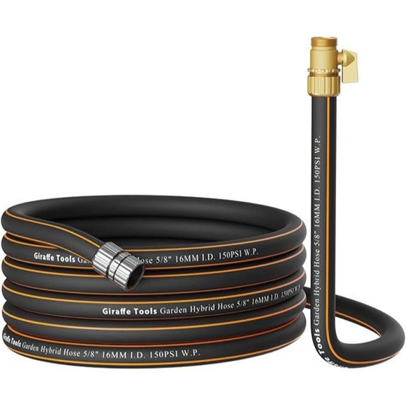 Giraffe Tools 25ft Hybrid Garden Hose with Valve
