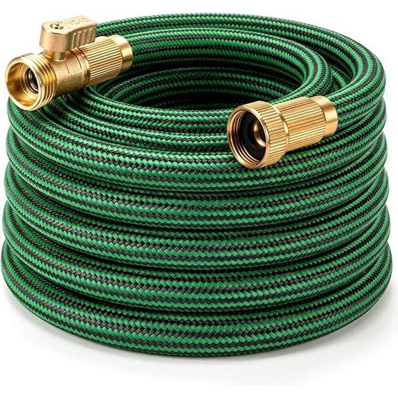 25 ft Non-Expandable Kink-Resistant Garden Hose with Brass Connectors
