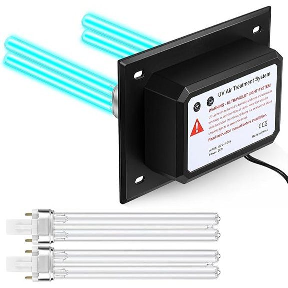 Qualirey 26W HVAC UV-C Duct Air Purifier