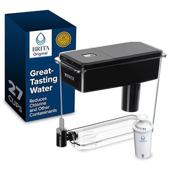 Brita UltraMax Large Water Dispenser With Standard Filter BPA-Free Reduces Copper Cadmium and Mercury Impurities Lasts 2 Months or 40 Gallons Includes 1 Filter Kitchen Accessories Large 27-Cup