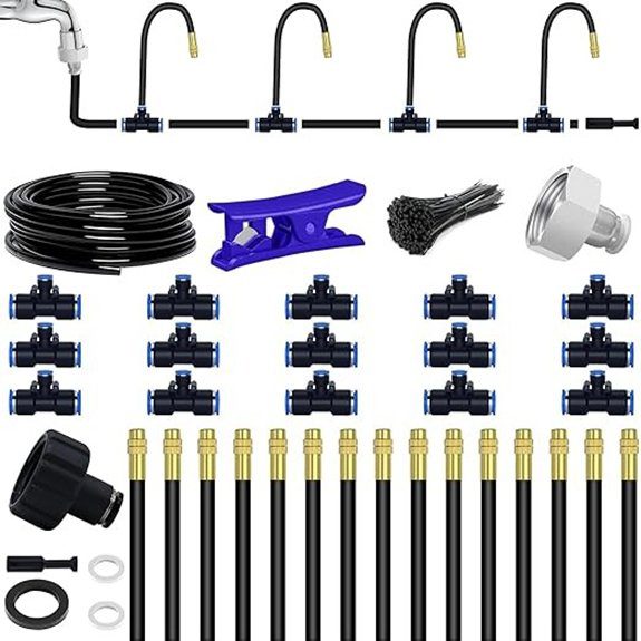 49ft Bendable 360° Drip Irrigation Kit for Garden