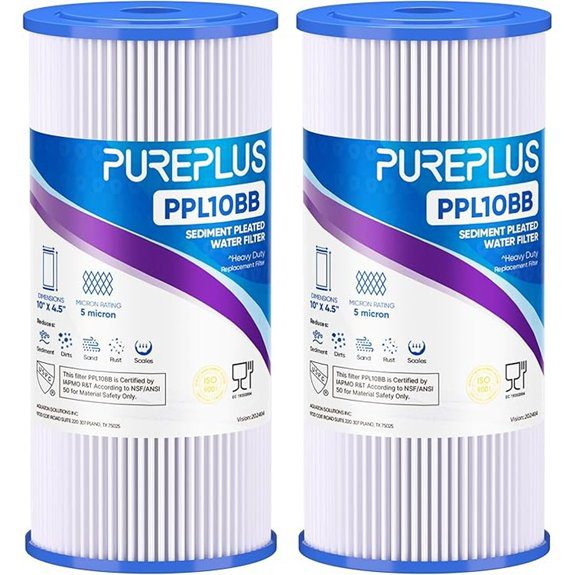 PUREPLUS 5-Micron 10x4.5 Whole House Sediment Filters