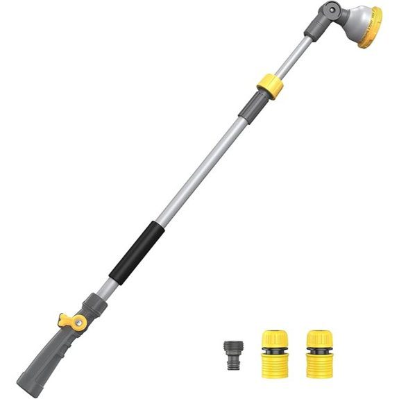 VOXON Adjustable Watering Wand with 10 Spray Patterns