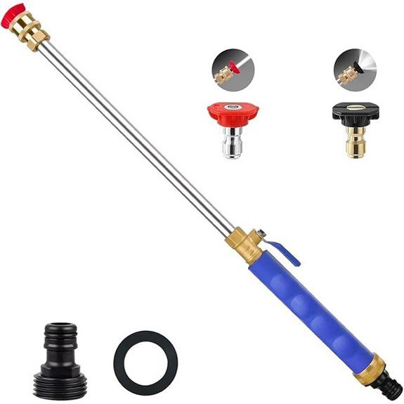 Jet Nozzle Pressure Washer Wand for Hose (2-in-1)