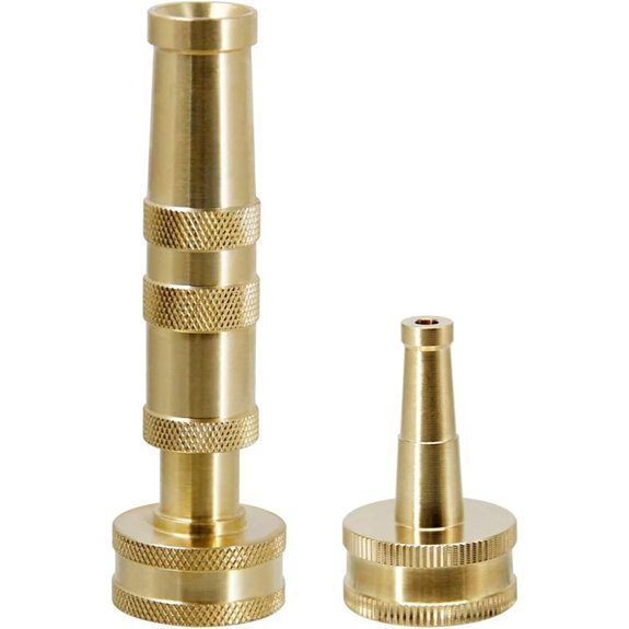 Twinkle Star Brass Heavy-Duty Adjustable Twist Hose Nozzle