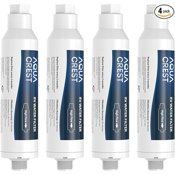 AQUA CREST RV Inline Water Filter (4-Pack)