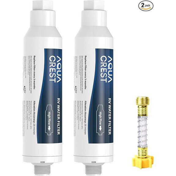 AquaCrest RV Inline Hose Water Filter (2-Pack)