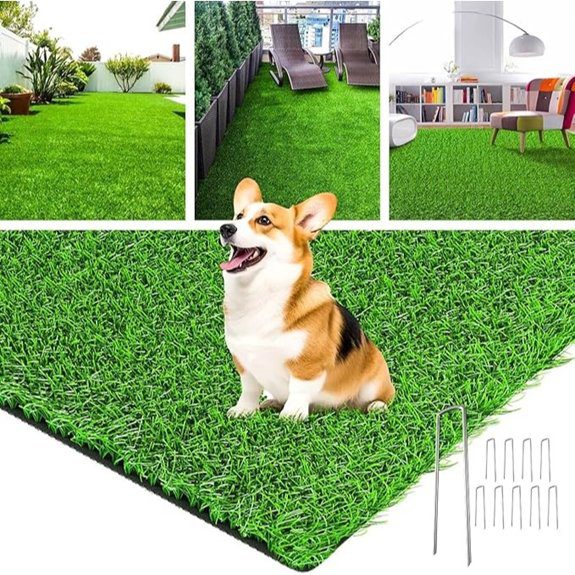 LOOBANI Artificial Grass Rug with Drainage Holes (3x5)
