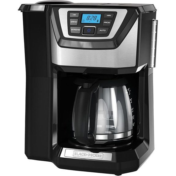 BLACK+DECKER 12-Cup Mill & Brew Coffeemaker (CM5000B)