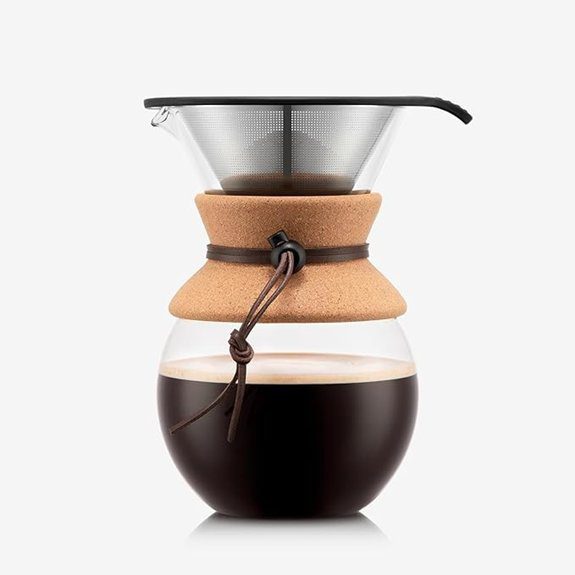 Bodum 34oz Pour-Over Coffee Maker with Cork Grip