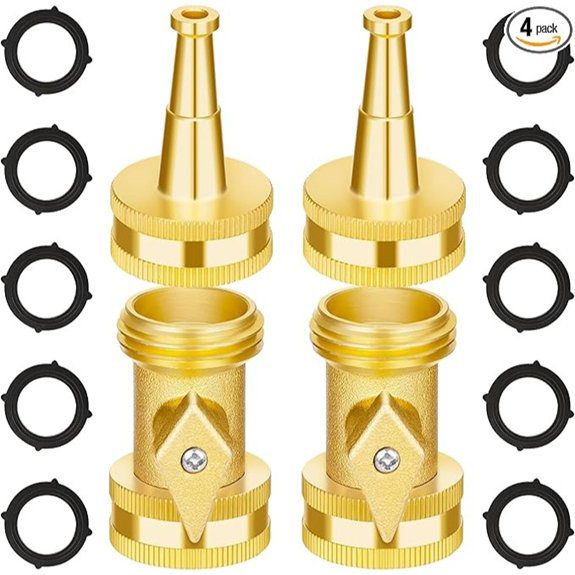 AUTOMAN Brass High-Pressure Hose Nozzle Kit (4-Pack)