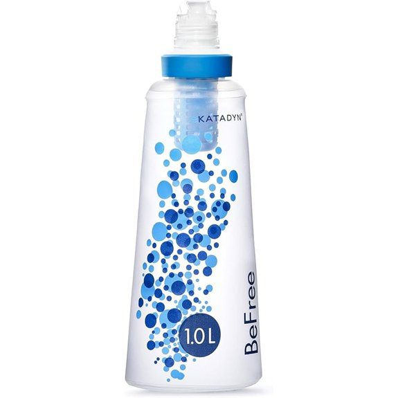 Katadyn BeFree 1.0L Ultralight Collapsible Water Filter Bottle for Hiking Camping Backpacking