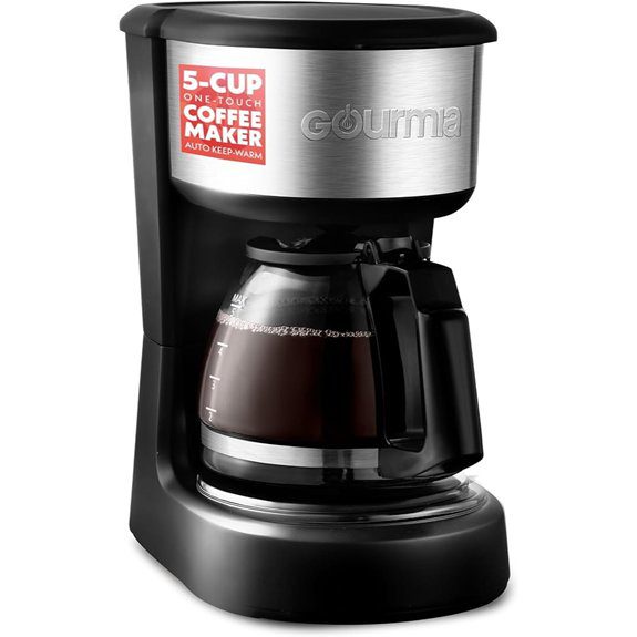 Gourmia 5-Cup Coffee Maker with Pause & Keep-Warm