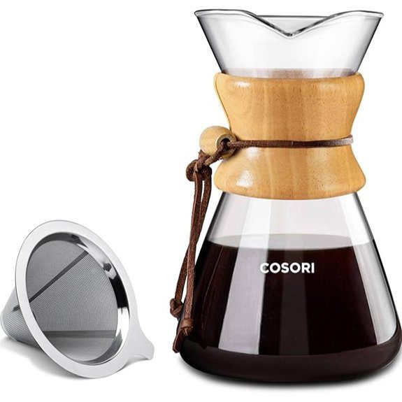 COSORI Pour Over Coffee Maker with Stainless Filter