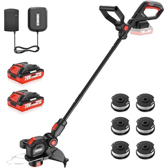 EWORK 20V Cordless 12 Weed Trimmer Kit