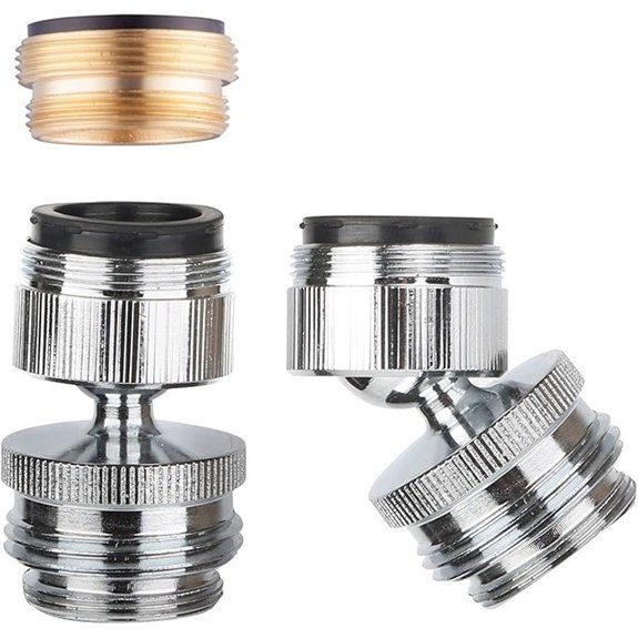 Hibbent Swivel Aerator Faucet to Garden Hose Adapter