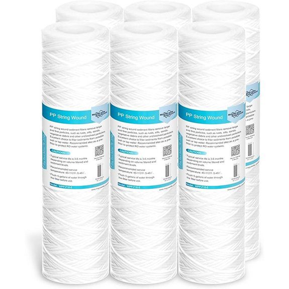 Membrane Solutions 5 Micron Whole House Sediment Filters (6-Pack)