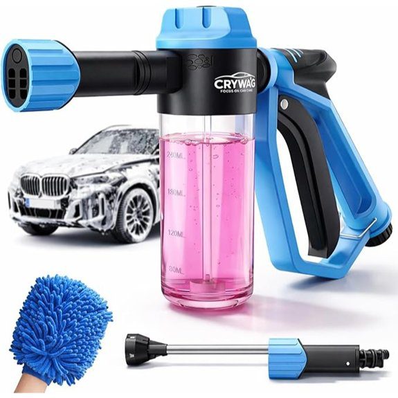 Foam Cannon Car Wash Kit with Microfiber Mitt
