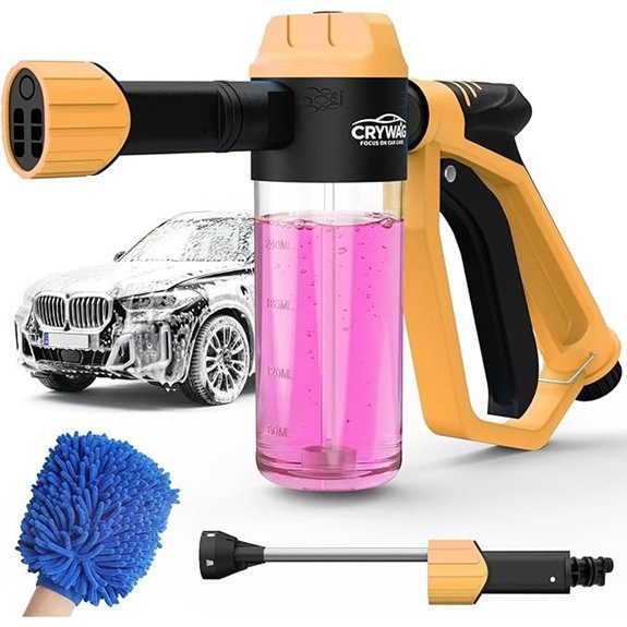 Car Wash Foam Gun Kit with Microfiber Mitt