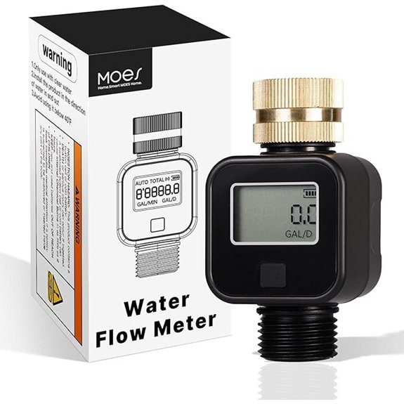 MOES Water Flow Meter for Garden RV & Hose