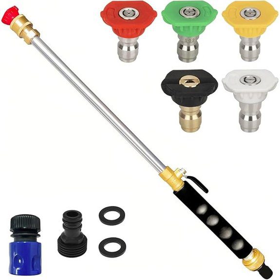 High-Pressure Jet Nozzle Hose Set with Quick Connectors
