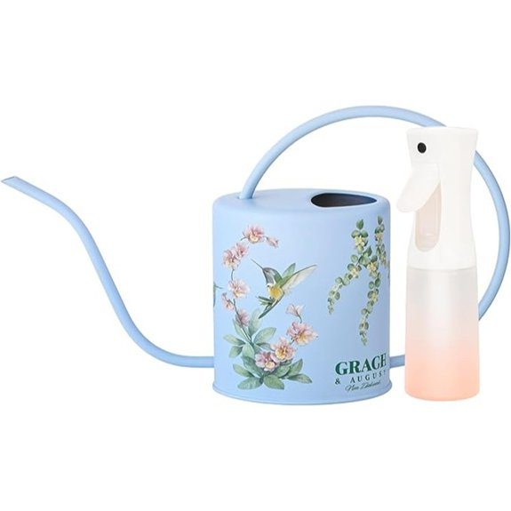 Decorative Hummingbird Blue Watering Can for Houseplants