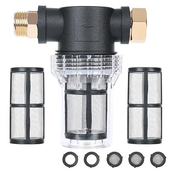 STYDDI Inline Garden Hose Water Sediment Filter