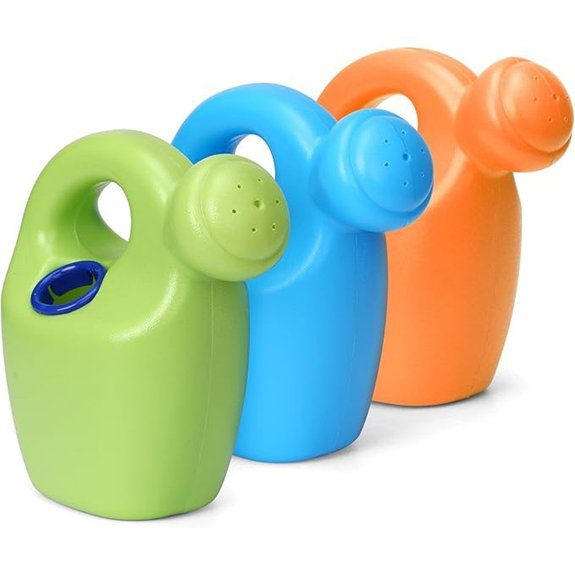 Kids 3-Pack Plastic Watering Cans for Garden
