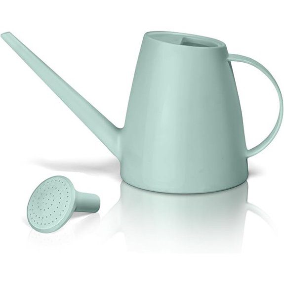 Plastic Watering Can - for Home Plant Garden - 1/2 Gallon - Light Green