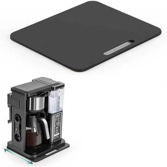 Metal Appliance Slider Rolling Tray for Coffee Makers