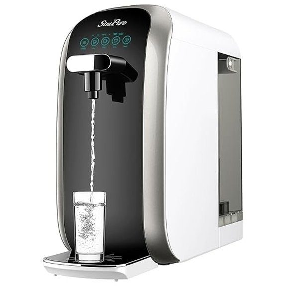SimPure Y7P-BW UV Countertop Reverse Osmosis Water Filter NSF/ANSI 58 Certified 5 Stage RO Water Filtration System Water Purifier for Home No Installation 4: 1 Pure to Drain Classic Pure Taste