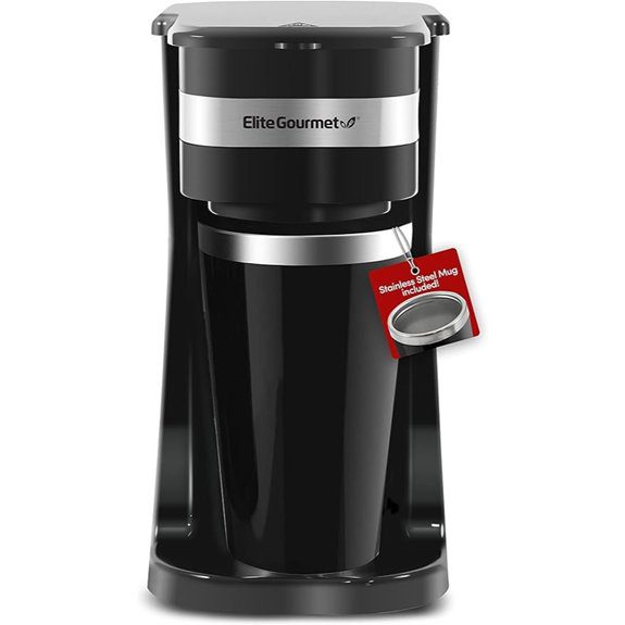 Elite Gourmet Single-Serve Compact Coffee Maker with Mug